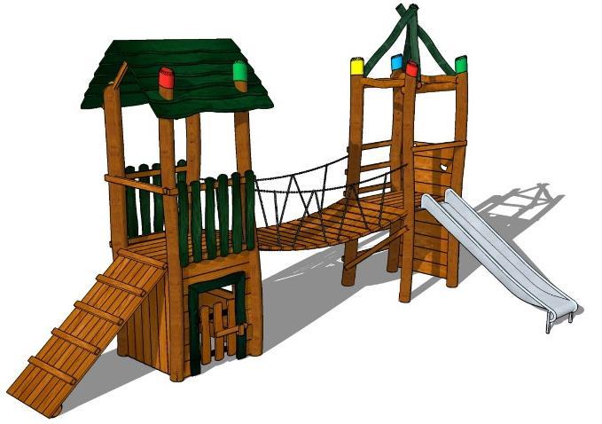 Místo nabízí dostatek prostoru pro umístění herních prvků dětského hřiště a je v přímé
