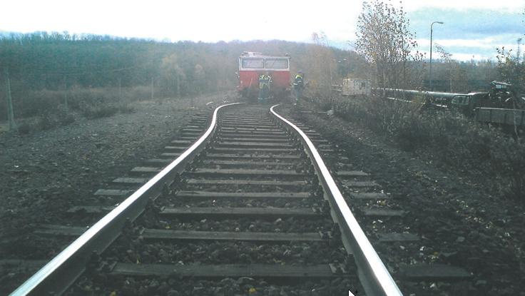 Obr. 3: Vybočení koleje rok 2010 Obr. 4: Schéma železniční sí
