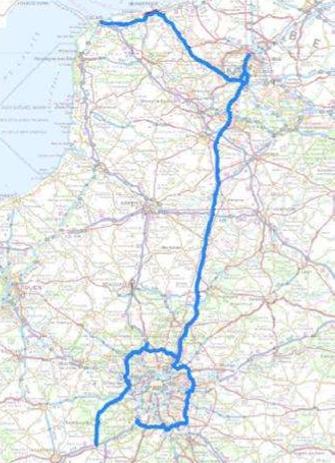 3.3.1.2. Francie Ve Franci projekt plánuje rozšířit SCOOP@F z Paříže na sever a propojit ho na hranicích s Belgickou částí. To zahrnuje dálnici A1 a A22 mezi Lille a Belgickými hranicemi.