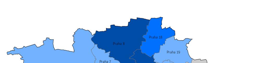 MAPA / 03 K ONCENTRACE B Y TOVÉ V Ý ST A V B Y V R Á MC I A K TUÁLNÍCH D EVELOPERSKÝCH P R OJEKTŮ (2018, V %) TABULKA / 03 AKTUÁLNÍ D EVELOPERSKÉ B Y TOVÉ P R OJEKTY P ODLE SPR Á V NÍCH OBVODŮ (2018)