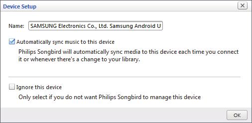 3 Stáhněte si nejnovější aplikaci Songbird. 4 Podle pokynů na obrazovce nainstalujte aplikaci Philips Songbird do počítače. 1 Vyberte zařízení v položce Devices.