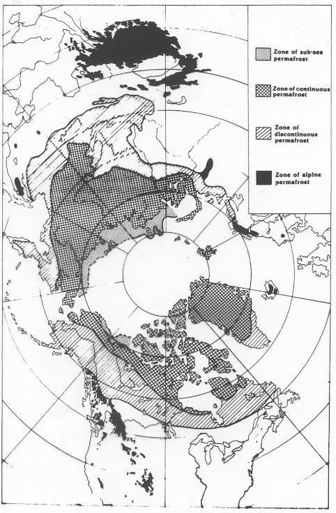 Perglaciální prostředí Permafrost