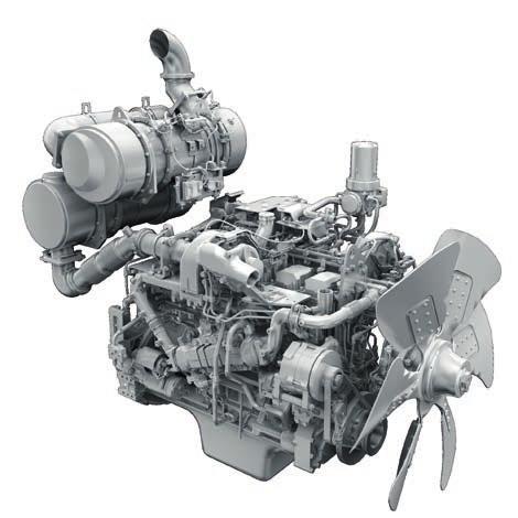 SCR VGT KCCV Splňuje požadavky normy EU Stupeň IV Motor Komatsu normy EU Stupeň IV je produktivní, spolehlivý a efektivní.