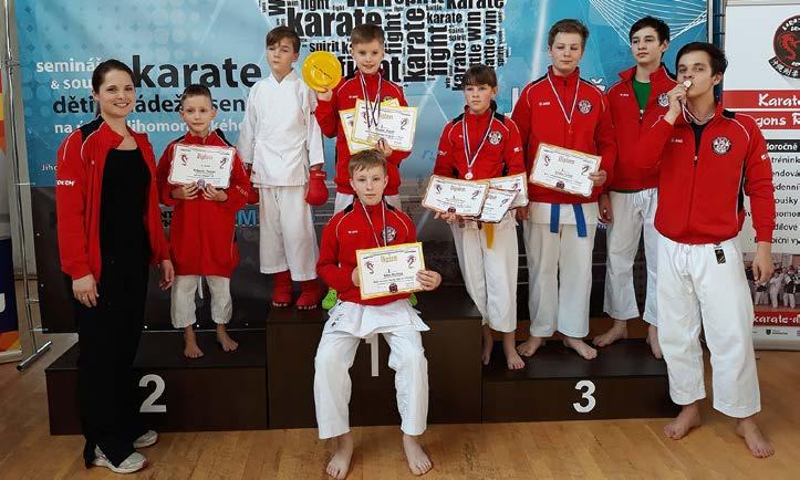 přivezli dohromady čtyřicet čtyři medailí. Velmi důležitým turnajem bylo 2. kolo NP karate Goju Ryu, které patří mezi nominační turnaje na MČR.