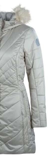 SALE Dámský zimní kabát Safine Brenda Prošívaný, obousměrný zip, vysoký límec se stahovací kapucí s