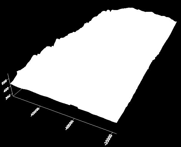 Geologická a hydrogeologická charakteristika Prostorový pohled na stavbu dna pánve p od JV (tektonická verze ) struktura svrchnokřídových a terciérn rních sedimentů
