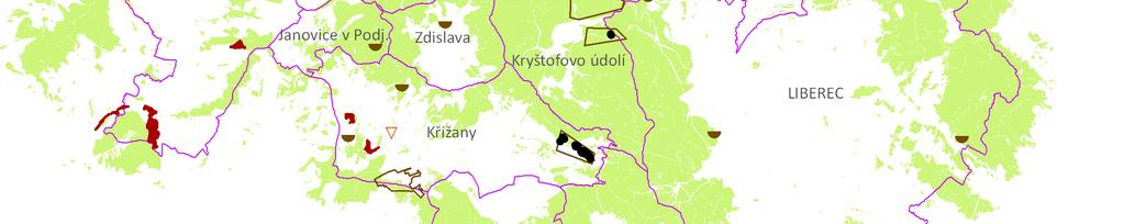 1987) se území SO ORP Liberec nalézá v provincii Česká vysočina, na rozhraní dvou soustav: