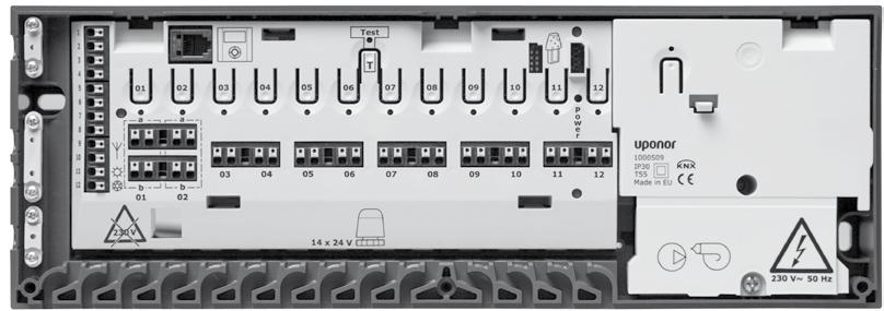 Uponor zapojovací jednotka a interface s funkcí DEM vše, co potřebujete pro