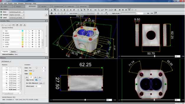 vizualizace objemové grafiky real-time rendering povrchové nebo objemové grafiky včetně barevného mapování řezy scénou rovinné, válcové, zaoblené extrakce kontury multiprojekce v