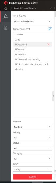Report alarmů a událostí Support creating Event /Alarm Report