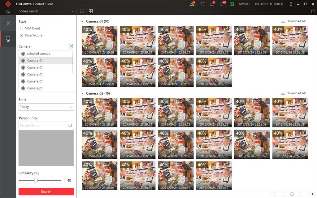 2.1.5 Efficient Video Investigation Video Search Multiple ways to search video: by tag, by locked status, by interval, by time, by file,