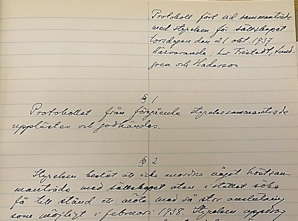 7 Vedení rozhodlo, že na podzim se nebude konat žádné setkání společnosti, avšak v únoru 1938, bude-li to možné. Dr.