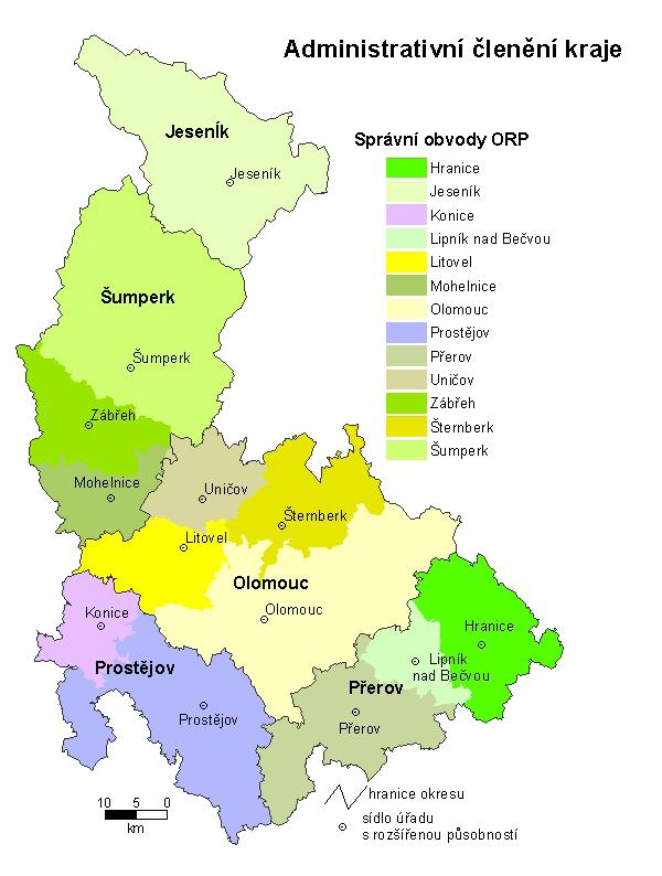 Tabulka č. 1: Věkové složení obyvatelstva Olomouckého kraje k 31. 12.