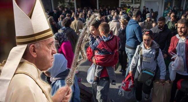 Papež František o uprchlících Papež František odsoudil štvavé kampaně vedené proti uprchlíkům :