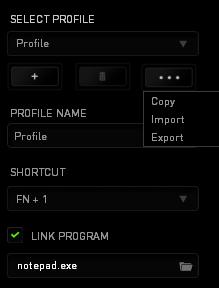 Profil S pomocí profilu si můžete vytvořit komplexní systém dílčích nastavení dle svých individuálních potřeb, přičemž můžete mít k dispozici nekonečné množství profilů.