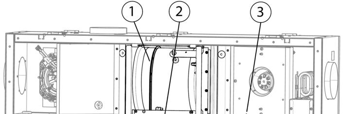 Odpojte napájecí kabely ventilátoru. Obr. 18 Umístění šroubů 4. Vyčistěte ventilátor hadříkem nebo jemným kartáčem. Nepoužívejte vodu. Pro odstranění těžce odstranitelných usazenin lze použít benzín.