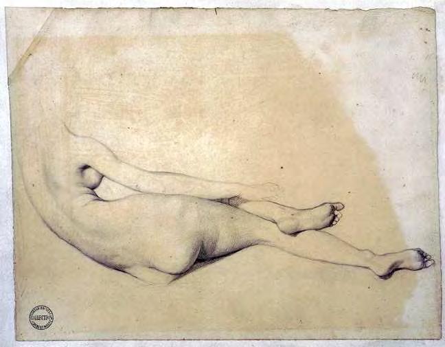 Jean August Dominique Ingres (1780-1867), `La Grande Odalisque - studie,