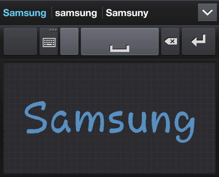 Základy Používání klávesnice Samsung Změna rozvržení klávesnice Klepněte a přidržte, klepněte na Typy klávesnice na výšku, potom klepněte na Klávesnice Qwerty nebo Klávesnice 3x4.