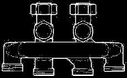 průtoku a bez křížení. Vřetenem ventilu lze přepínat mezi přívodem pro dvoutrubkové soustavy a zpátečkou topení.