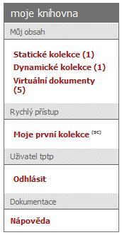 osobní digitální knihovna v roce 2010 vlastní kolekce seskupování existujících dokumentů