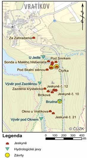 Podle karsologického členění náleží do karsologického celku 230 Krasová a pseudokrasová území jižního bloku Brněnské vrchoviny a okolí, krasové oblasti K230 10 Vratíkovský kras a krasové skupiny K230