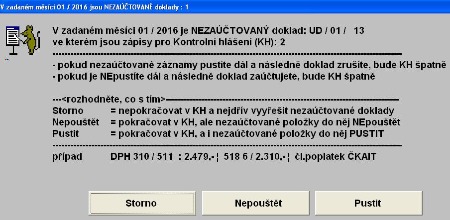 A pokud se následně zpracovalo přiznání k DPH, vznikl rozdíl mezi KH a přiznáním. Nově tedy MAUS při sestavování Kontrolního hlášení postupuje trochu jinak.