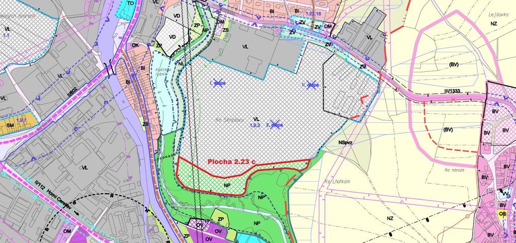 2.23 c) Prověří možnost zařazení části pozemku v k. ú.