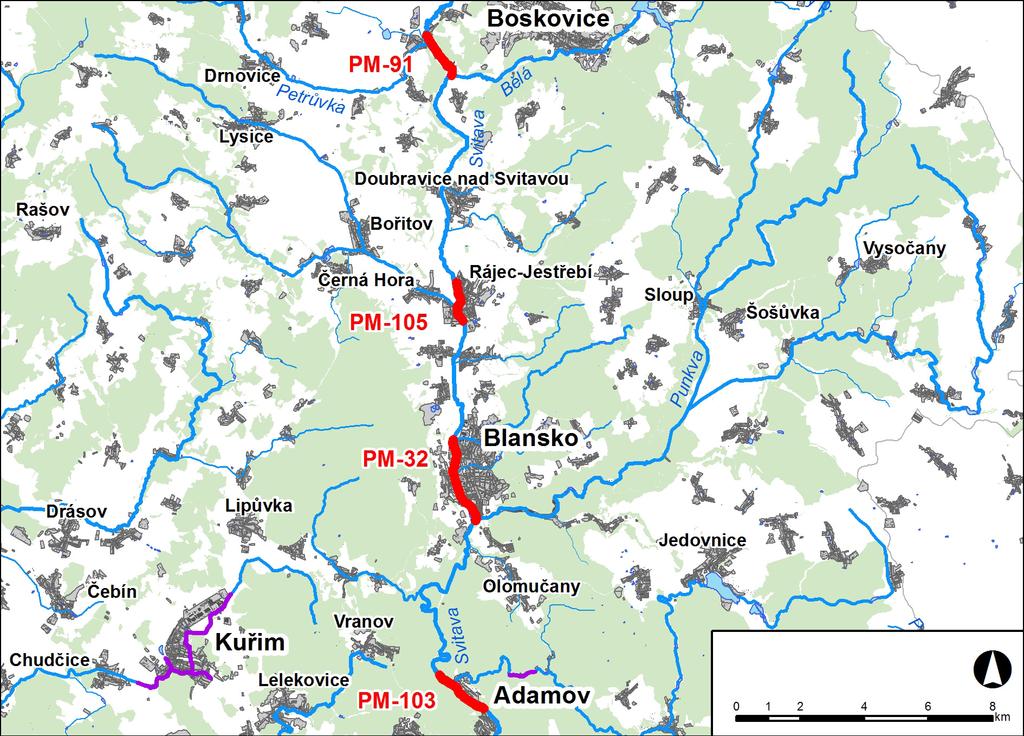 Tvorba map povodňového nebezpečí a povodňových rizik v oblasti povodí Moravy a v oblasti povodí Dyje 1.