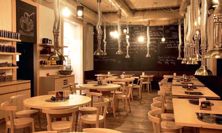 60 Euro 3 14. ledna 2013 light Katr restaurant Choboty, pivo a dobroty Ve Vězeňské ulici si můžete grilovat u stolu maso sami.