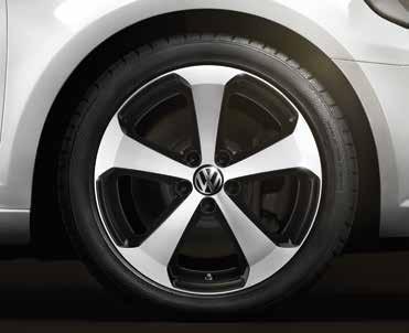 04 Volkswagen Original Kolo z lehkých slitin Sagitta (obrázek vlevo) Barva: titan, rozměr: 8 J x 19", ET 41, LK 5/112, vhodná velikost pneumatik 1 : 235/35 R19 Obj. č.