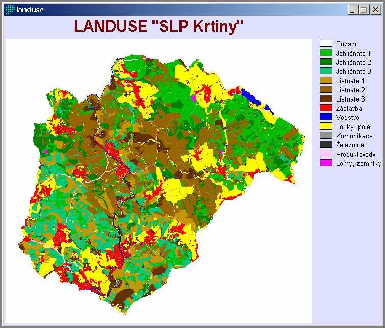 kategorií (3 jehlinaté a 3 listnaté kategorie, viz tab.1). Ostatní plochy mimo les byly klasifikovány za využití ortofota a SMO 1:5.000 do dalších 7 kategorií.