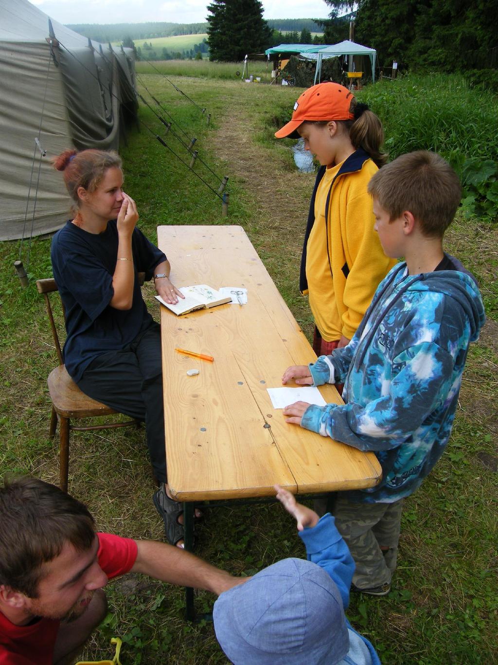 Úterý 7. 7. 2009 Prvním ranním zaměstnáním byla oddílová činnost. Po svačině následoval blok s názvem KŘEMÍLEK A VOCHOMŮRKA.