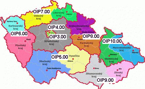 1.4. Struktura, sídlo a personální obsazení SÚIP, OIP a ITI Praha Systém orgánů inspekce práce tvoří v souladu se zákonem o inspekci práce Státní úřad inspekce práce a osm oblastních inspektorátů