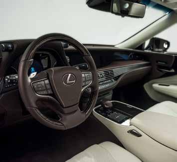 VÍCESTUPŇOVÝ HYBRIDNÍ POHON LEXUS VÍCESTUPŇOVÝ HYBRIDNÍ POHON LEXUS MODEL LS 500H JE VYBAVEN NOVÝM VÍCESTUPŇOVÝM HYBRIDNÍM POHO- NEM LEXUS, KTERÝ TOMUTO HYBRID- NÍMU MODELU PROPŮJČUJE ZBRUSU