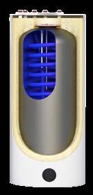 NEPŘÍMOTOPNÉ OHŘÍVAČE VODY GBS NEPŘÍMOTOPNÉ OHŘÍVAČE VODY S HORNÍMI VÝVODY typu GBS o objemu 110 a 150 litrů Provozní tlak: 10 barů Nepřímotopný ohřívač vody plynové a kondenzační kotle s ponornou