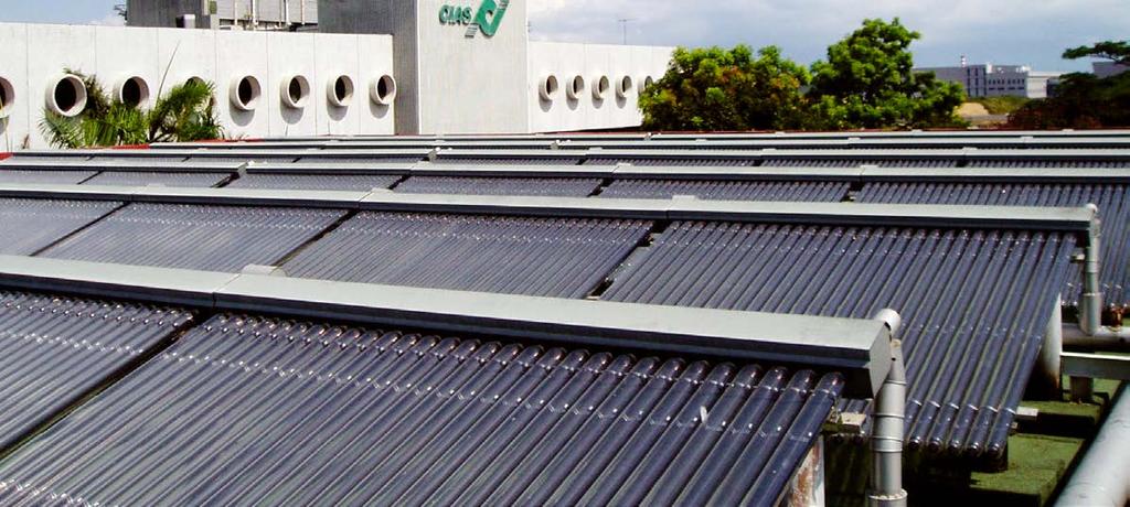 Solární systém GEMELIOS Solární sady Tmax 20 HP Základní sestava 20trubicového kolektoru Thermomax s příslušenstvím je určená ke zdrojům tepla s vlastní solární regulací a s vlastním zásobníkem.