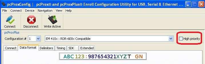 Další možnosti nastavení V aplikaci pcprox Config je možné nastavit dvě různé konfigurace čtení karet. Konfigurace můhou být buď : - jedna 125kHz a jedna13.56mhz - dvě 125 khz - dvě 13.56MHz.