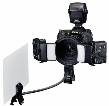 Specifikace Sada makroblesků R1C1/R1 Špičkový systém blesků pro tvůrčí bezdrátovou makro fotografii R1C1: Close-up Speedlight Commander Kit (řídicí jednotka SU-800, dva blesky SB-R200 a veškeré