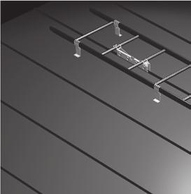 Sestavení a montáž střešního žebříku Na spodní plochu konzol KTLATE nalepíme těsnění KTEPDM 5mm.