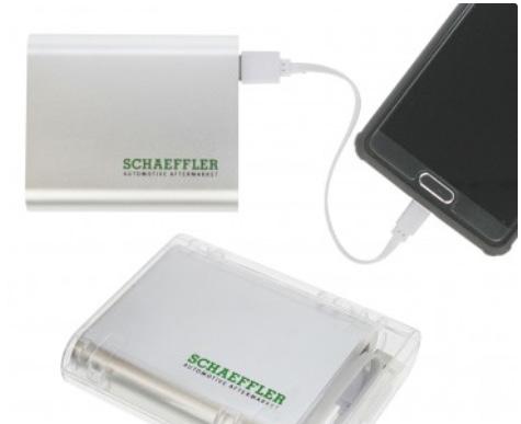 PowerBanka Nobel + SCHAEFFLER HZA1464W 55 bodů USB power banka, lithium polymerová 3,7V baterie o kapacitě