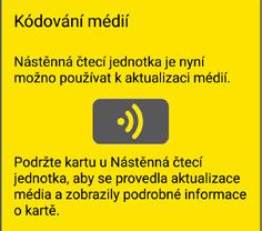 Spusťte aplikaci AirKey a v hlavní nabídce vyberte položku Kódování médií. Ze souhrnného seznamu vyberte uzamykací komponentu s Bluetooth, se kterou chcete aktualizovat médium.