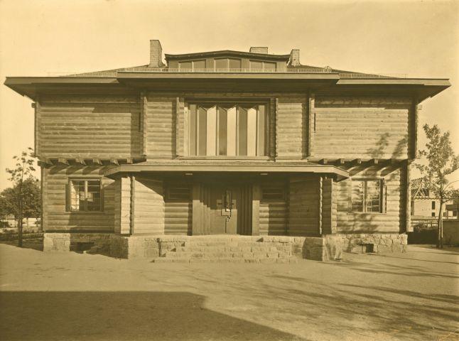 Walter Gropius Adolf Meyer, Haus Sommerfeld, Berlín, 1920 1922, foto: Carl Rogge, 1923 budova zničena během 2.