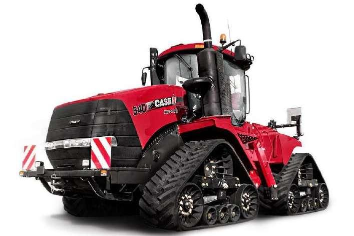 Obrázek 4 - Traktor kategorie C2a NEW HOLLAND TK4 dobře patrná je ochranná konstrukce chránící při převrácení (ROPS); uspořádání