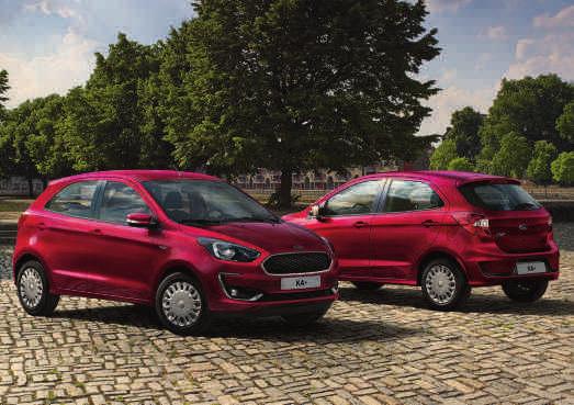 FORD KA+ Modely Ultimate Standardní výbava Elektronický stabilizační systém ESC s protiblokovacím brzdovým systémem ABS a
