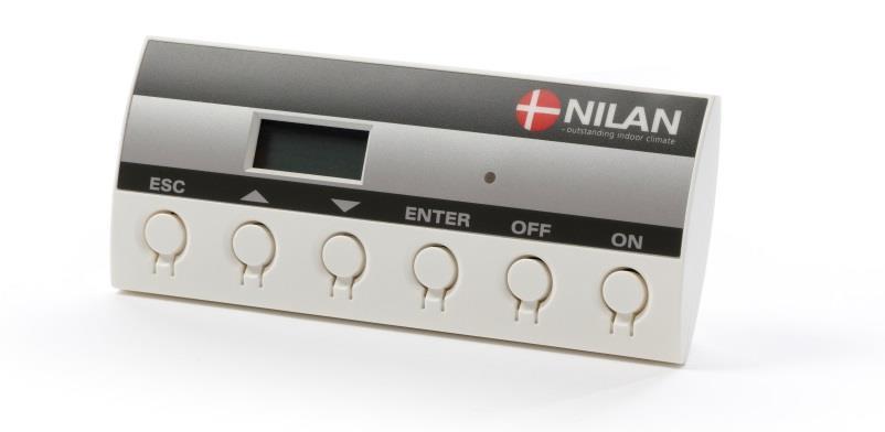 OVLÁDÁNÍ JEDNOTKY Rekuperační jednotka NILAN Comfort 450 je pro český a slovenský trh dodávána s programovatelným ovladačem CTS 602.