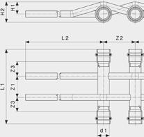 ROZDĚLOVAČ, KŘÍŽOVÉ KUSY Prestabo- rozdělovač model 1149.