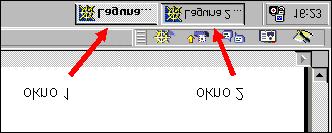navigátoru" viz níe uvedený obrázek. V dolní ásti obrazovky, v lišt úloh, jsou nyní dv okna Netscape.
