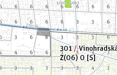 Lokalita 301/Vinohradská Stráň Požadujeme rozšíření vymezeného