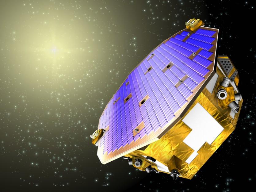 Obr. 8a Schema projektu LISA Zdroj: http://www.jpl.nasa.gov/missions/web/lisapf.jpg Obr 8b. Evropská sonda LISA Pathfinder Objev elektromagnetických vln byl krokem k zásadní přeměně civilizace.