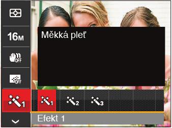 Zkrášlovací funkce Nastavte efekt režimu krásy.